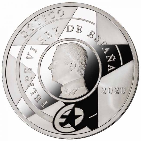 10 Euro Stříbrná mince Evropská hvězda - Gotika PP