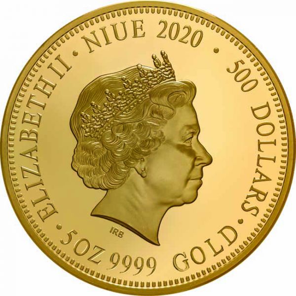 500 dolar Zlatá mince Černá vdova 5 Oz