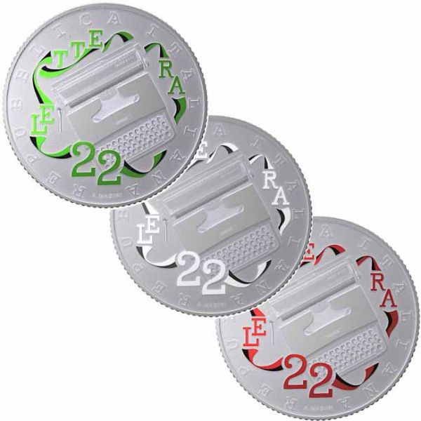 15 Euro Stříbrná mince Olivetti Lettera 22