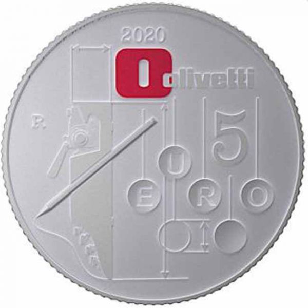 15 Euro Stříbrná mince Olivetti Lettera 22