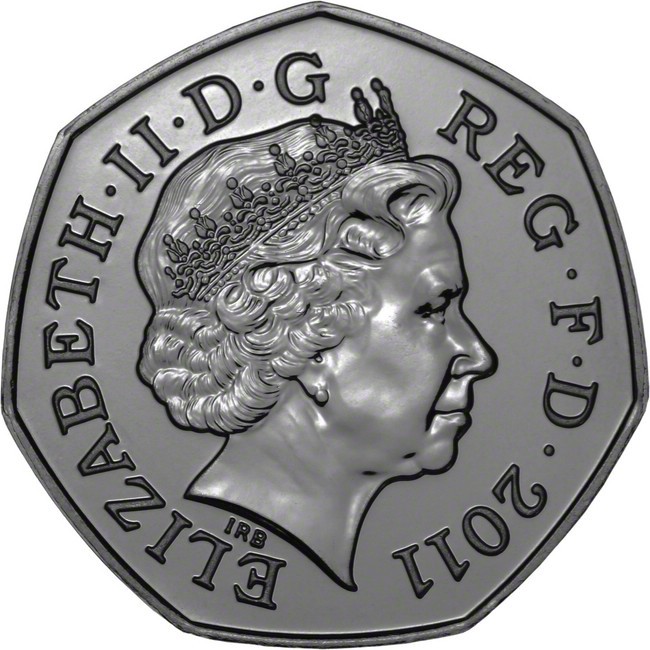 0,50 libra Stříbrná mince Londýn 2012 - Badminton UN