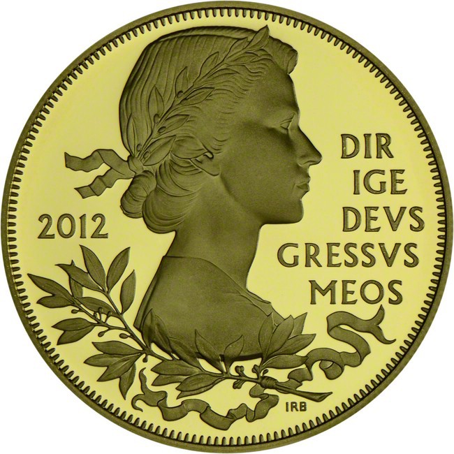 5 libra Stříbrná mince Diamantové jubileum 1952-2012 - zlacený PP