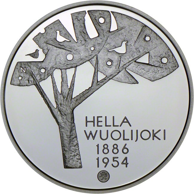 10 Euro Stříbrná mince Hella Wuolijoki PP