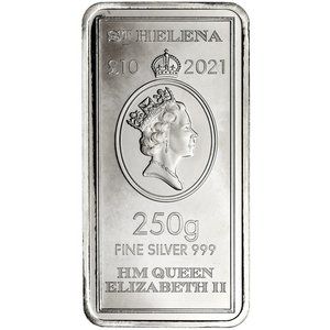  Silber SAINT HELENA - 250 g Münzbarren 2021, 250g