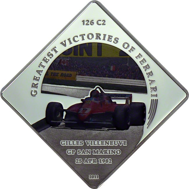 1 dolar CuNi Ferrari - Největší úspěchy - Gilles Villeneuve PL