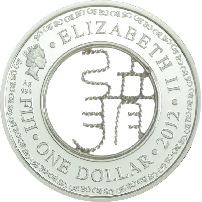1 dolar Stříbrná mince Rok draka s filigránem PP